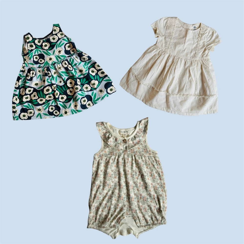 Baby dresses and romper in size 12-18 mths